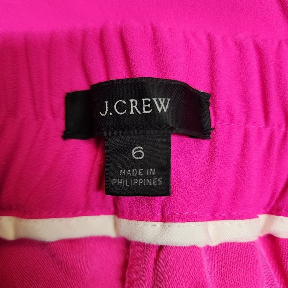 J.Crew Women's Size 6โ Pink Wide Leg Crop Sailor Pants AV443 / High Waist, Chic - Picture 11 of 13